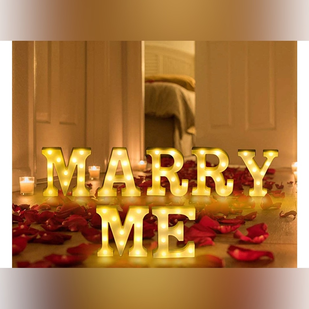 ***SOLD***** LED MARRY ME SIGN